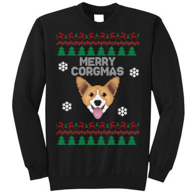 Merry Corgmas Ugly Christmas Tall Sweatshirt