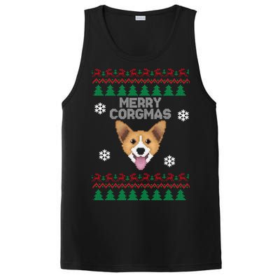 Merry Corgmas Ugly Christmas PosiCharge Competitor Tank