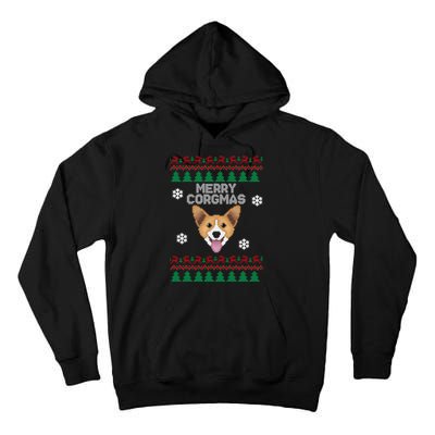 Merry Corgmas Ugly Christmas Tall Hoodie