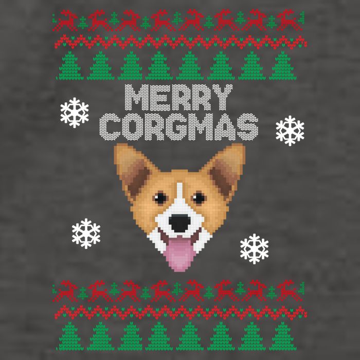 Merry Corgmas Ugly Christmas Vector Backpack