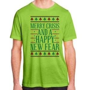 Merry Crisis Ugly Christmas Sweater Adult ChromaSoft Performance T-Shirt