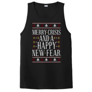 Merry Crisis Ugly Christmas Sweater PosiCharge Competitor Tank