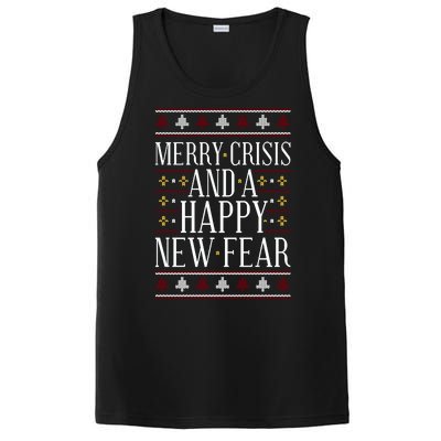 Merry Crisis Ugly Christmas Sweater PosiCharge Competitor Tank