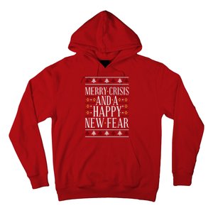 Merry Crisis Ugly Christmas Sweater Hoodie