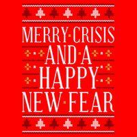 Merry Crisis Ugly Christmas Sweater Apron