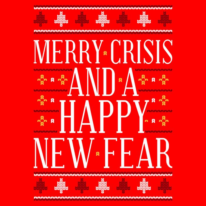 Merry Crisis Ugly Christmas Sweater Apron
