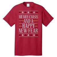 Merry Crisis Ugly Christmas Sweater Tall T-Shirt