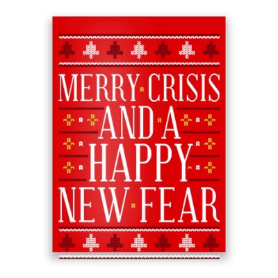 Merry Crisis Ugly Christmas Sweater Poster