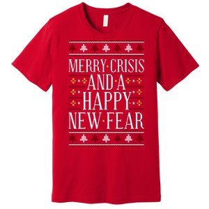 Merry Crisis Ugly Christmas Sweater Premium T-Shirt