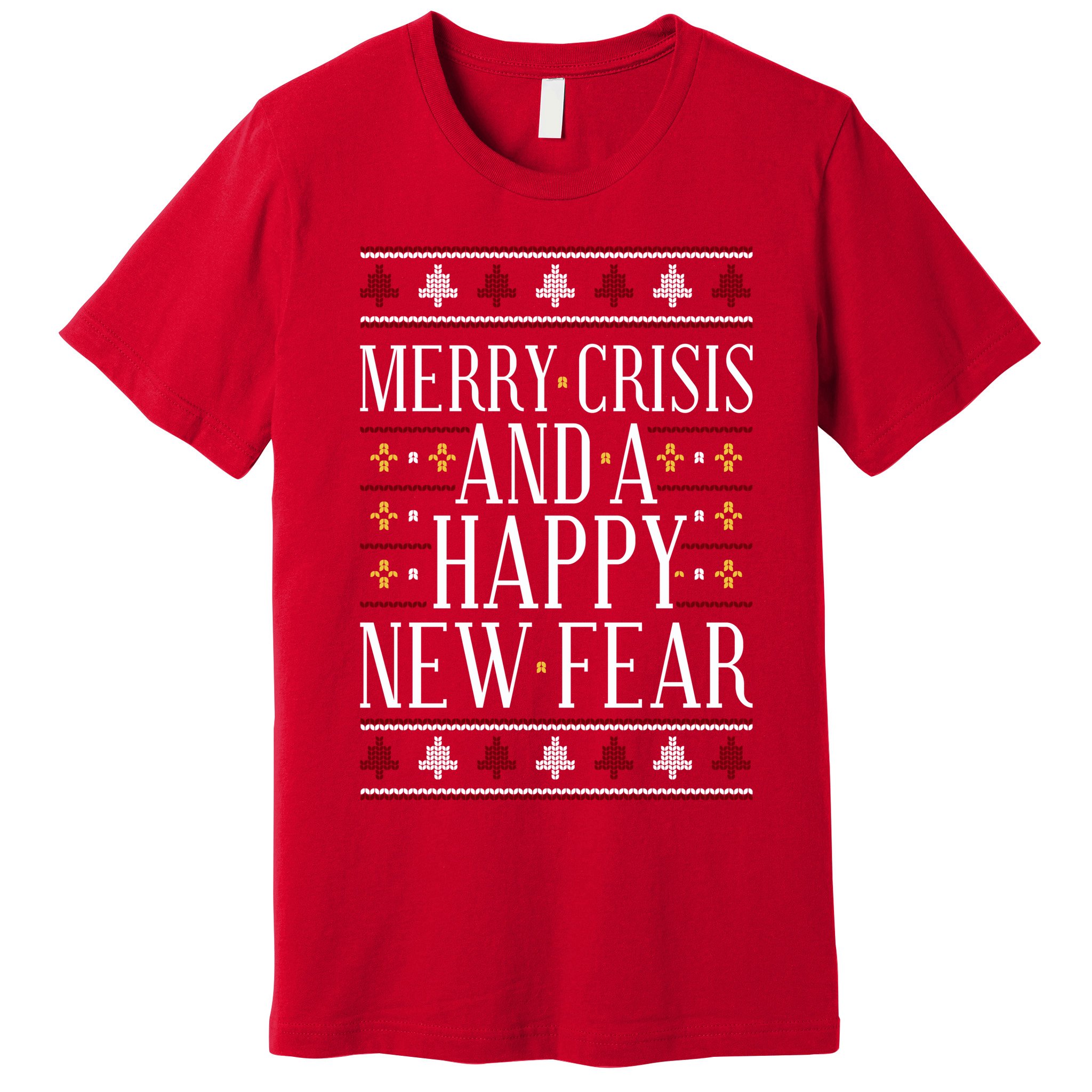 Merry Crisis Ugly Christmas Sweater Premium T-Shirt