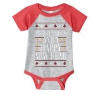 Merry Crisis Ugly Christmas Sweater Infant Baby Jersey Bodysuit