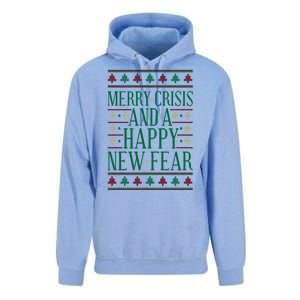 Merry Crisis Ugly Christmas Sweater Unisex Surf Hoodie