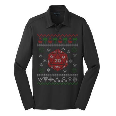 Merry Critmas Silk Touch Performance Long Sleeve Polo