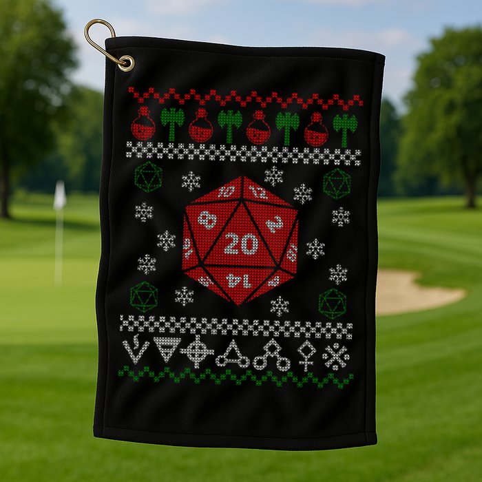 Merry Critmas Golf Towel