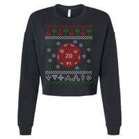 Merry Critmas Cropped Pullover Crew