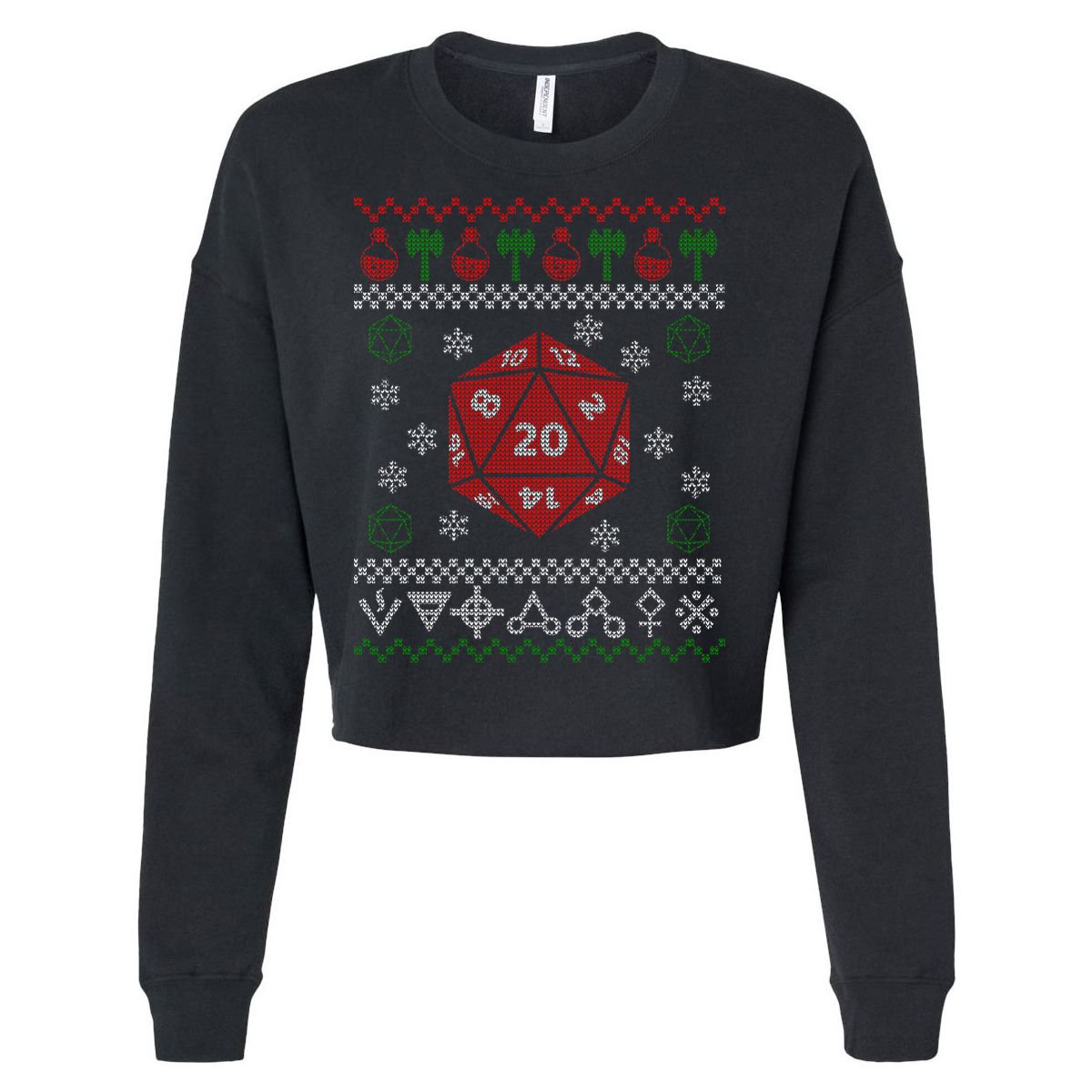 Merry Critmas Cropped Pullover Crew