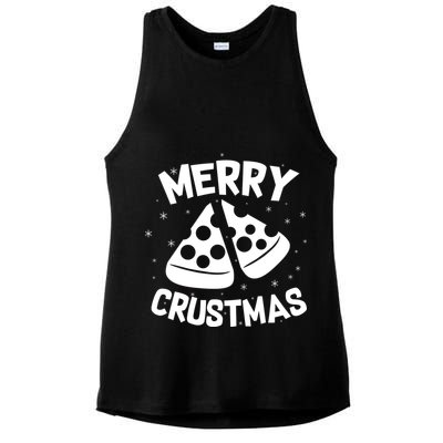 Merry Crustmas Ladies PosiCharge Tri-Blend Wicking Tank