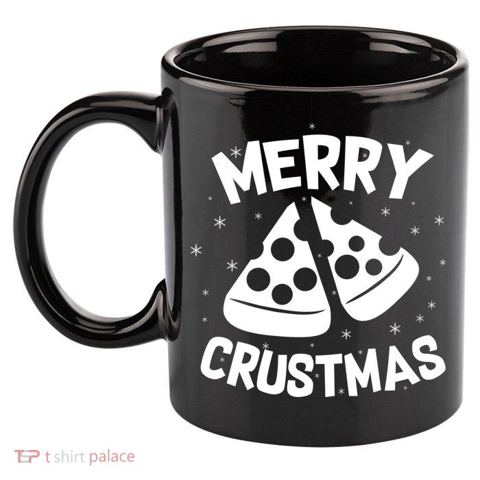 Merry Crustmas 11oz C Handle Ceramic Mug