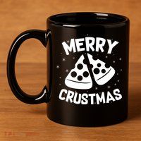 Merry Crustmas 11oz C Handle Ceramic Mug