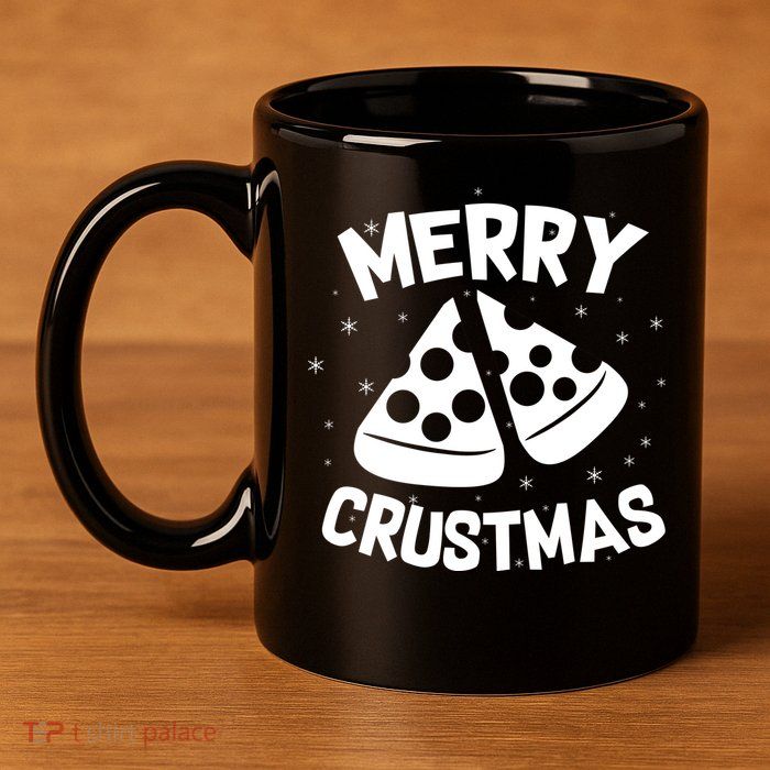 Merry Crustmas 11oz C Handle Ceramic Mug