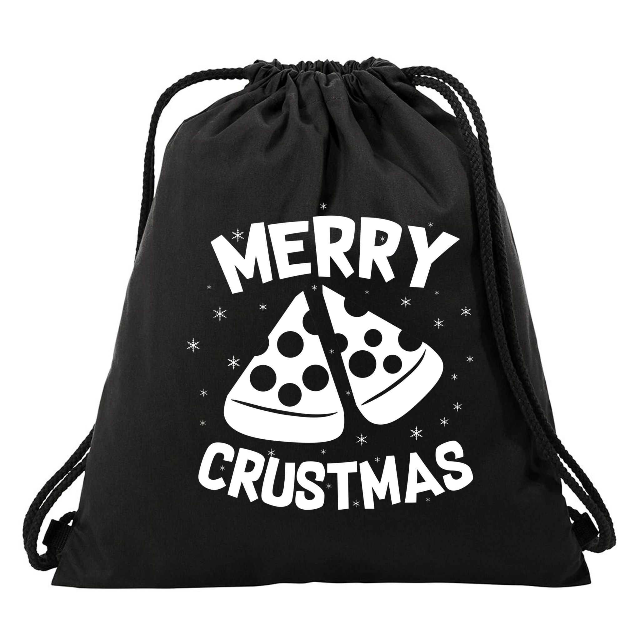 Merry Crustmas Drawstring Bag