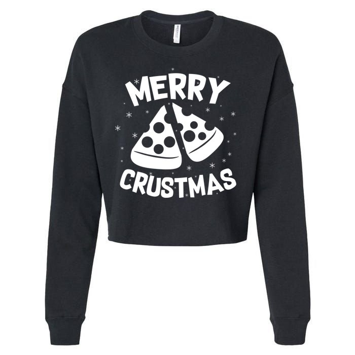 Merry Crustmas Cropped Pullover Crew