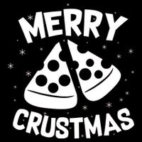 Merry Crustmas Cropped Pullover Crew