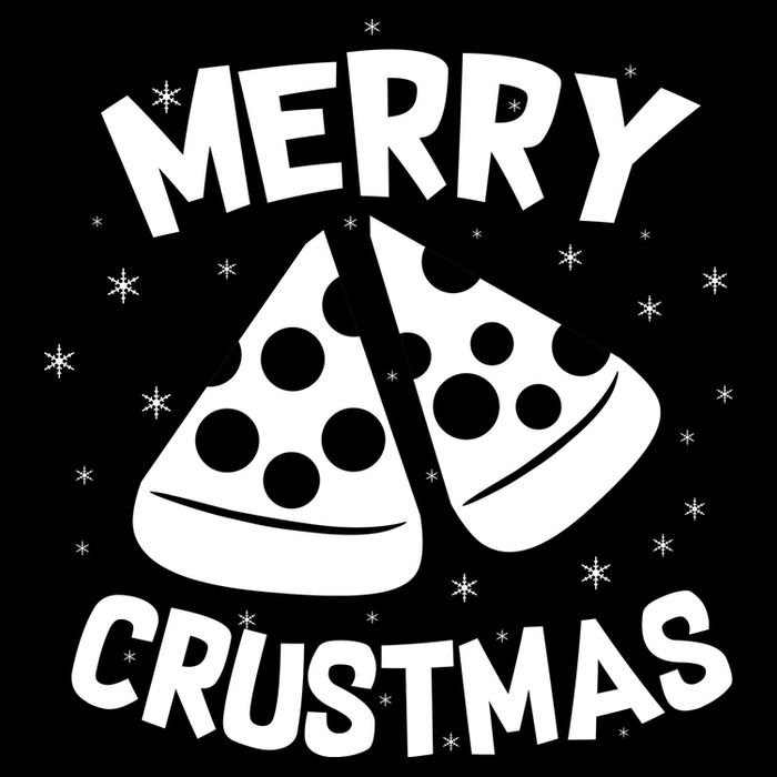 Merry Crustmas Cropped Pullover Crew