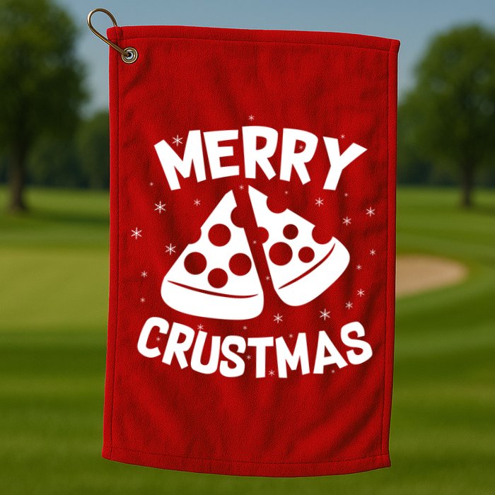 Merry Crustmas Golf Towel