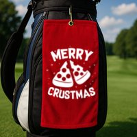 Merry Crustmas Golf Towel