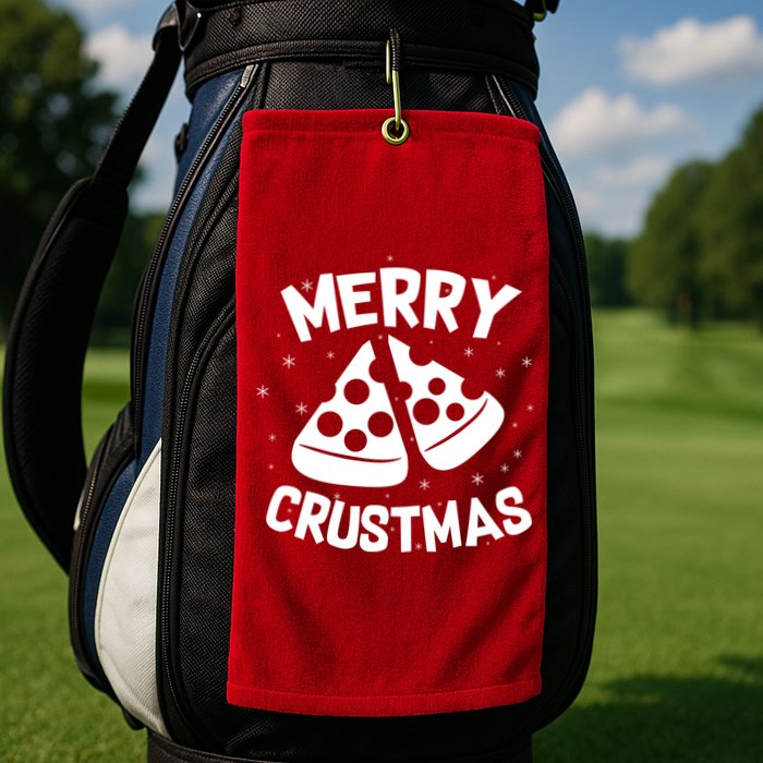 Merry Crustmas Golf Towel