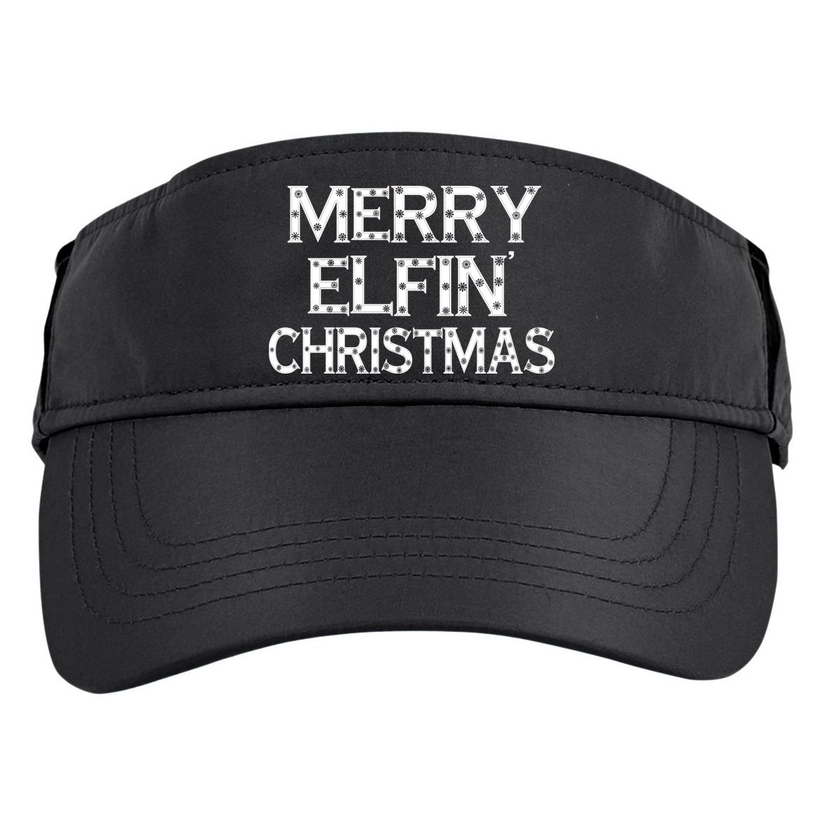 Merry Elfin' Christmas Adult Drive Performance Visor