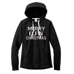 Merry Elfin' Christmas Women's Fleece Hoodie