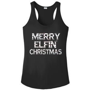 Merry Elfin' Christmas Ladies PosiCharge Competitor Racerback Tank