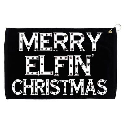 Merry Elfin' Christmas Grommeted Golf Towel