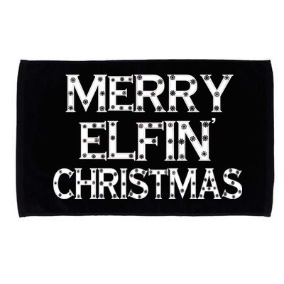 Merry Elfin' Christmas Microfiber Hand Towel