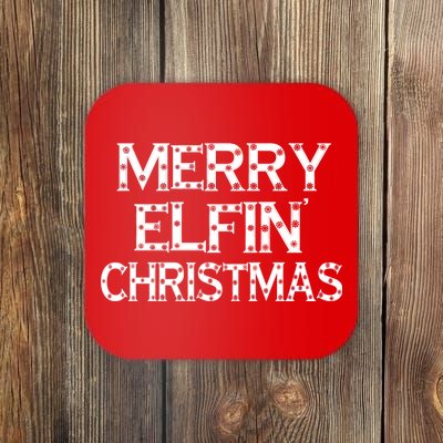 Merry Elfin' Christmas Coaster