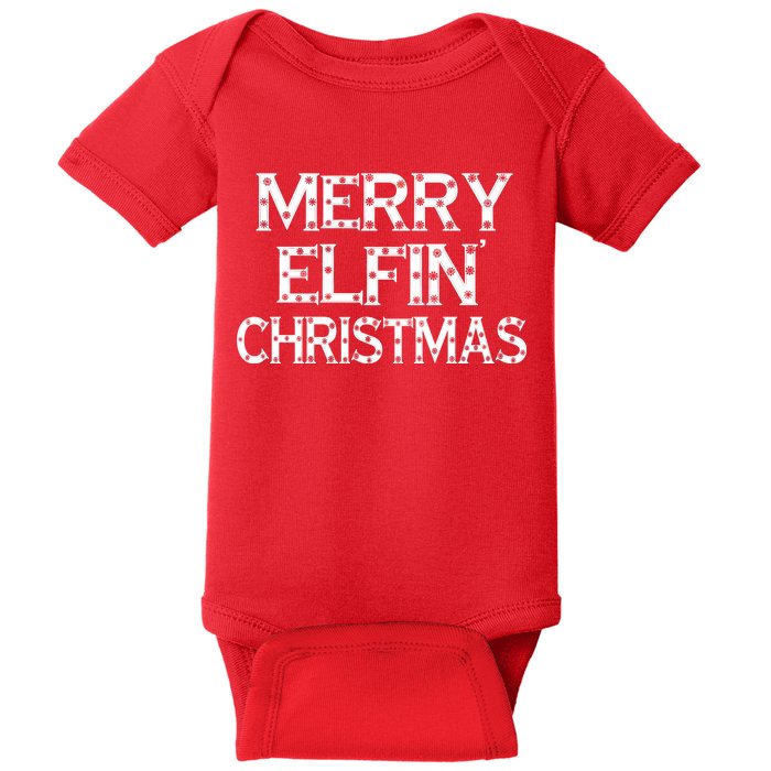 Merry Elfin' Christmas Baby Bodysuit