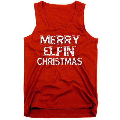 Merry Elfin' Christmas Tank Top