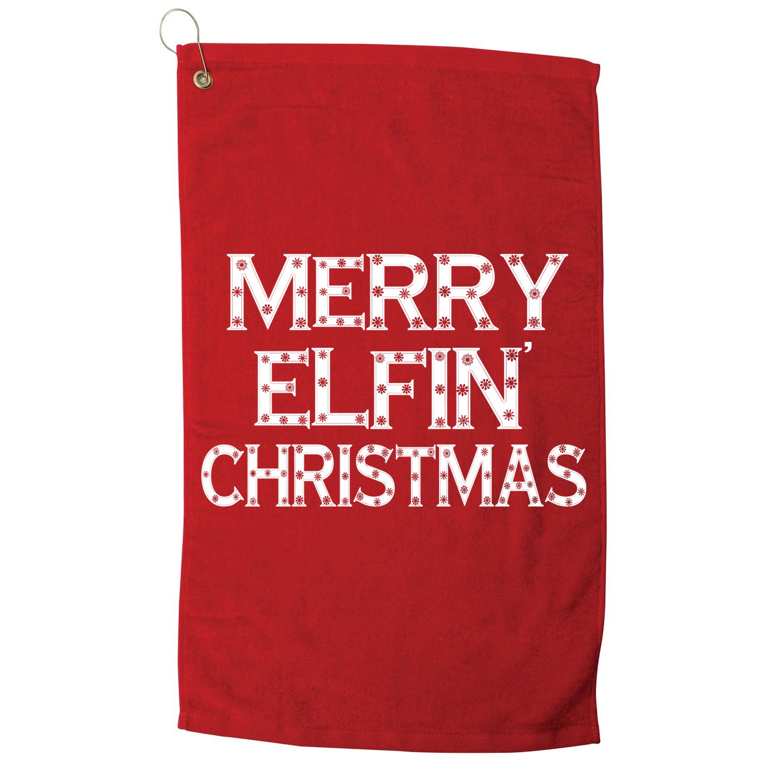 Merry Elfin' Christmas Golf Towel