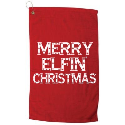 Merry Elfin' Christmas Platinum Collection Golf Towel