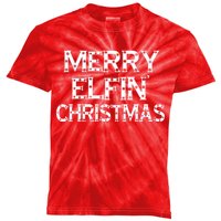 Merry Elfin' Christmas Kids Tie-Dye T-Shirt