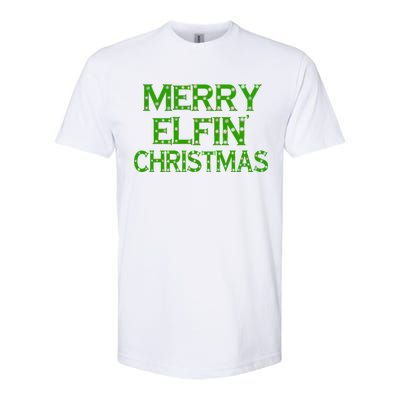 Merry Elfin' Christmas Softstyle CVC T-Shirt