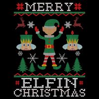 Merry Elfin Christmas Elf Ugly Bucket Hat