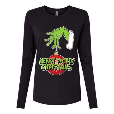 Merry F*ckin Christmas  Womens Cotton Relaxed Long Sleeve T-Shirt