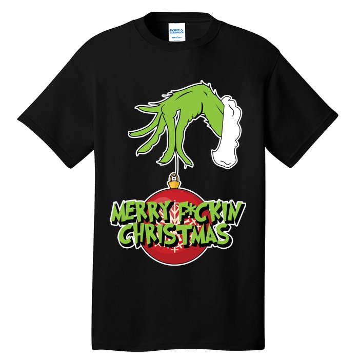 Merry F*ckin Christmas  Tall T-Shirt