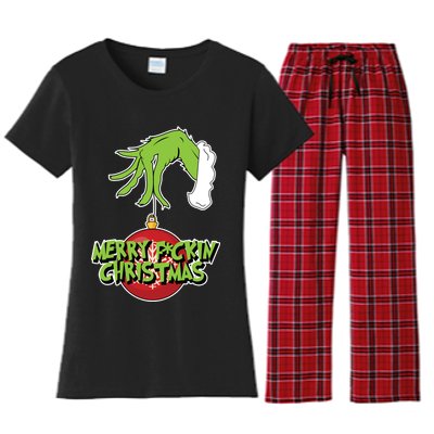 Merry F*ckin Christmas  Women's Flannel Pajama Set