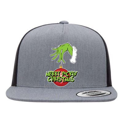 Merry F*ckin Christmas  Flat Bill Trucker Hat