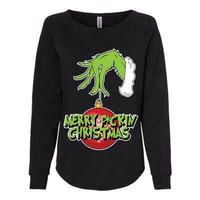 Merry F*ckin Christmas  Womens California Wash Sweatshirt