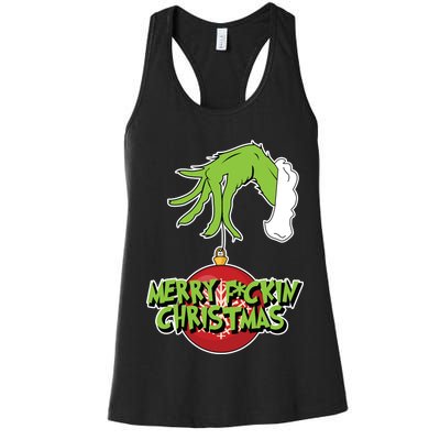 Merry F*ckin Christmas  Women's Racerback Tank